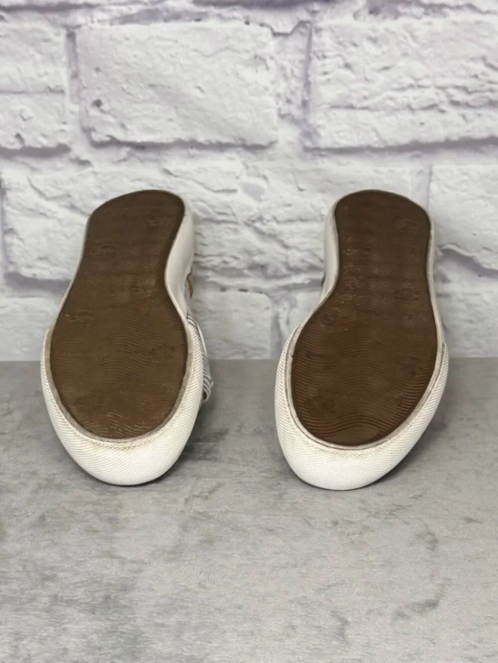 Tommy Bahama Striped Canvas Slip-On Platform Shoes